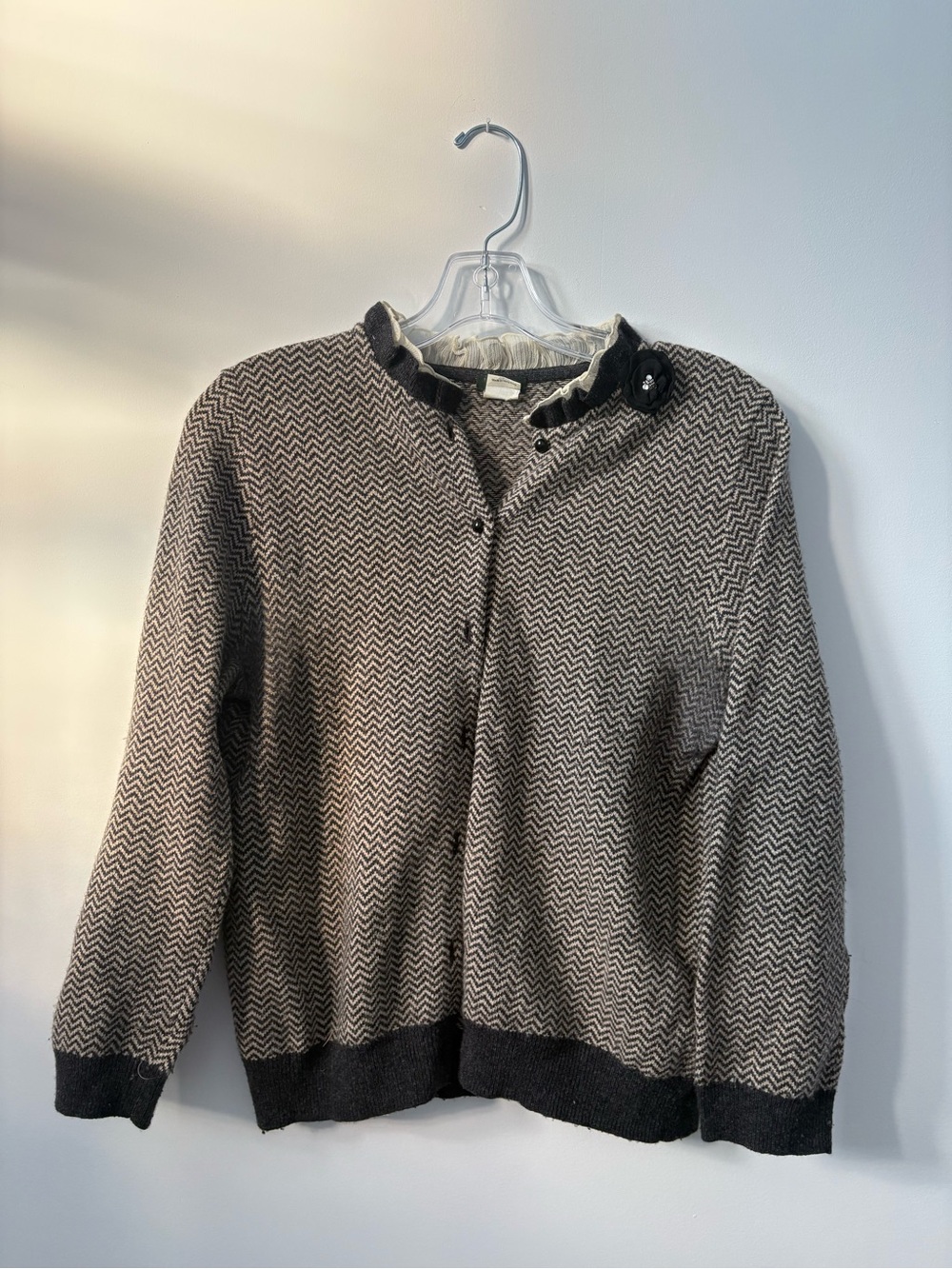 J. Crew Chevron Knit Cardigan